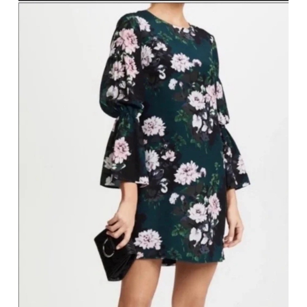 Club Monaco Sanai 100% Silk Floral Shift‎ Dress Size 6